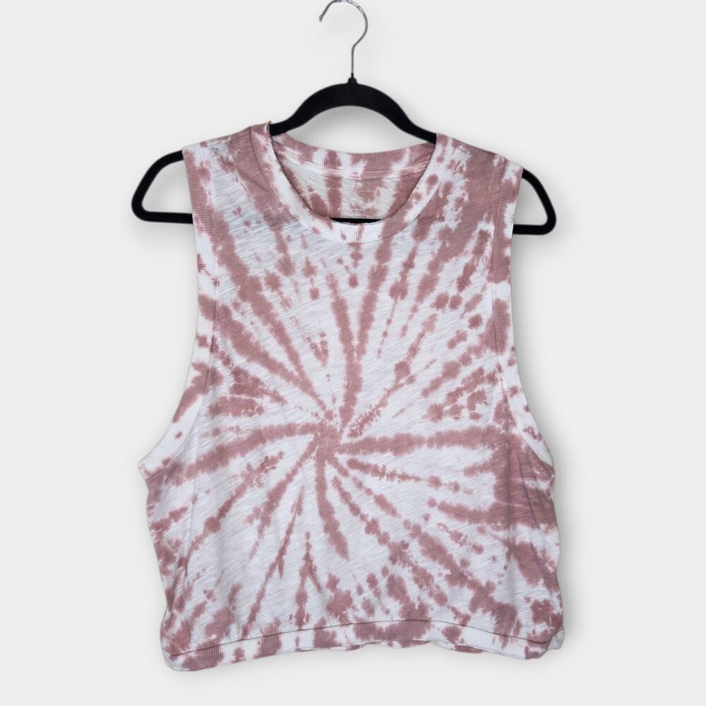 FP Free People Movement Love Tank Top Tie Dye Mauve Pink Women's Sm
